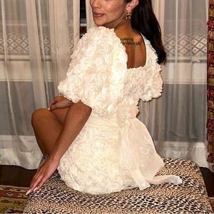 Vow Rosette Tulle Tie Mini